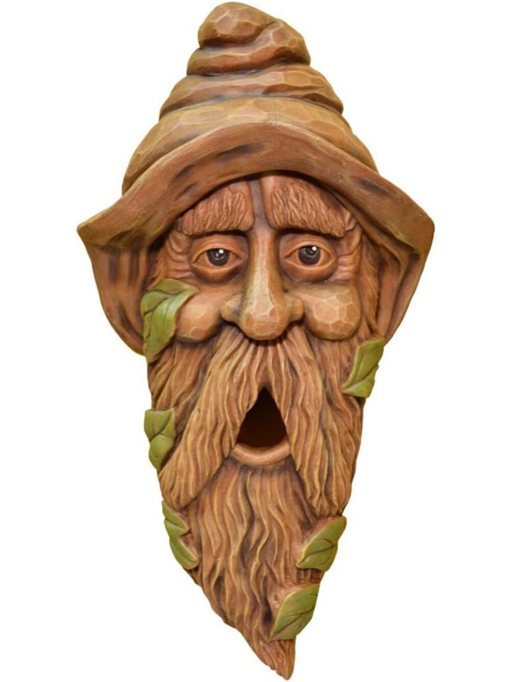 Outdoor Tree Face Birdhouse, 14" Long, Unique Garden Decor for Birds & Wildlife